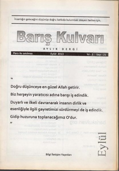 Read more about the article BARIŞ KULVARI