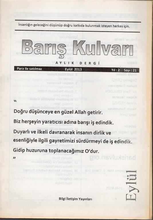 You are currently viewing BARIŞ KULVARI