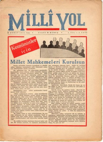 Read more about the article MİLLİ YOL