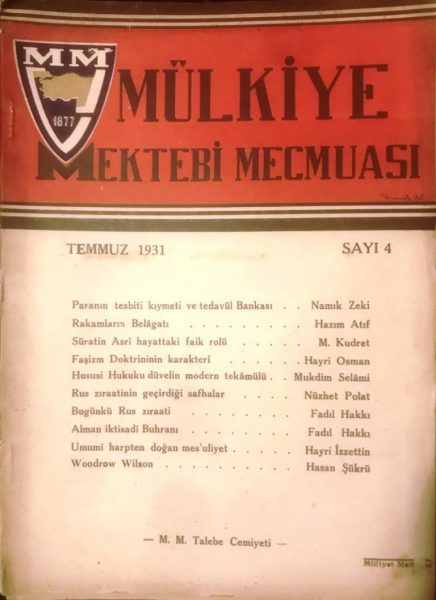 Read more about the article MÜLKİYE MEKTEBİ MECMUASI