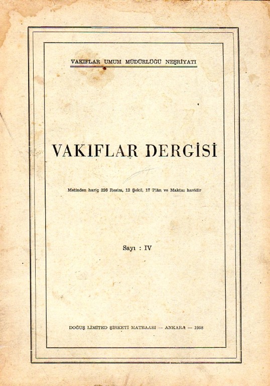 You are currently viewing VAKIFLAR DERGİSİ